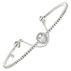 Messika Glam'Azone Diamond Pavé 18K White Gold Bracelet