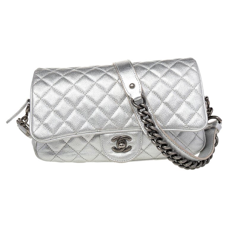 1980s Chanel Quilted Leather Crossbody Bag For Sale at 1stDibs