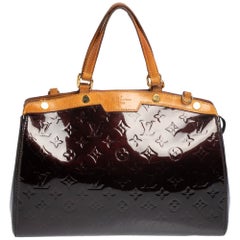 Louis Vuitton Amarante Monogram Vernis Brea MM Bag