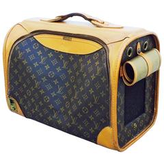 Louis Vuitton Monogram Baxter MM Dog Carrier Pet Bag 83lv221s at
