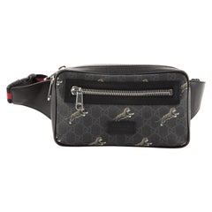 Gucci Soft Zip Belt Bag Printed GG Coated Canvas Small