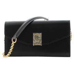 Celine C Wallet on Chain Leather