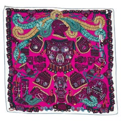 Sous l'Egide de Mars Cashmere Silk Shawl Designed by Pierre Marie 140