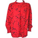 Andre Courreges - Camicia in lana con stampa splatter