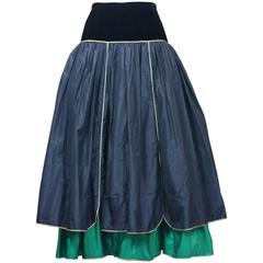 Yves Saint Laurent Rive Gauche Russian Collection Evening Skirt, 1976-1977