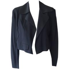 1980s Moschino Couture Black Jacket (M) 8