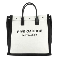 Saint Laurent Rive Gauche Shopper Tote Canvas Tall