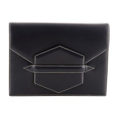 Hermes Vintage Faco Clutch Leather