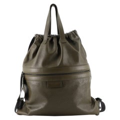 Bottega Veneta Drawstring Backpack Perforated Leather Large