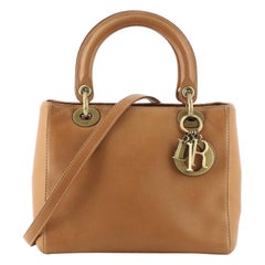 Christian Dior Vintage Lady Dior Bag Leather Medium