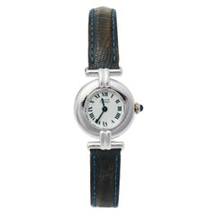 Cartier White Silver Must De Cartier Colisee 690002 Women's Wristwatch 24 mm