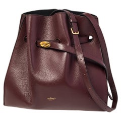 Mulberry Burgundy Leather Small Tyndale Bucket Bag