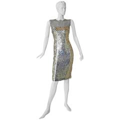 New Tom Ford Magnificent Metal Evening Dress 10