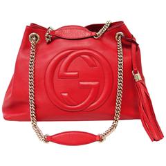 Gucci SOHO Red Leather Shoulder Bag
