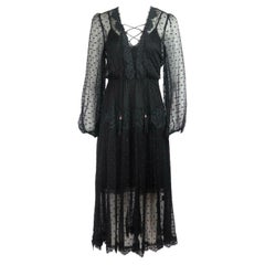 Zimmermann Oleander Lace Trimmed Swiss Dot Silk Georgette Midi Dress