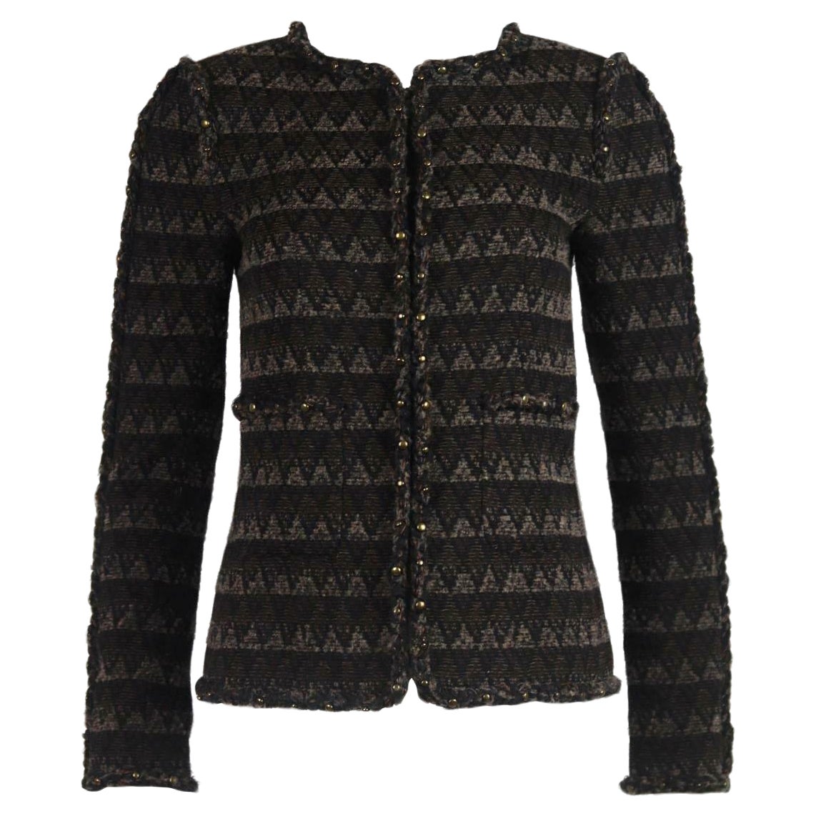 Chanel 2014 Tweed Wool Blend Jacket