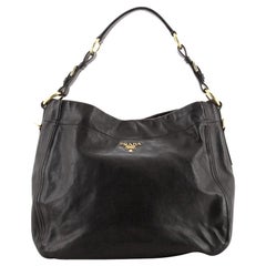 Prada Belted Hobo Glace Calf Large