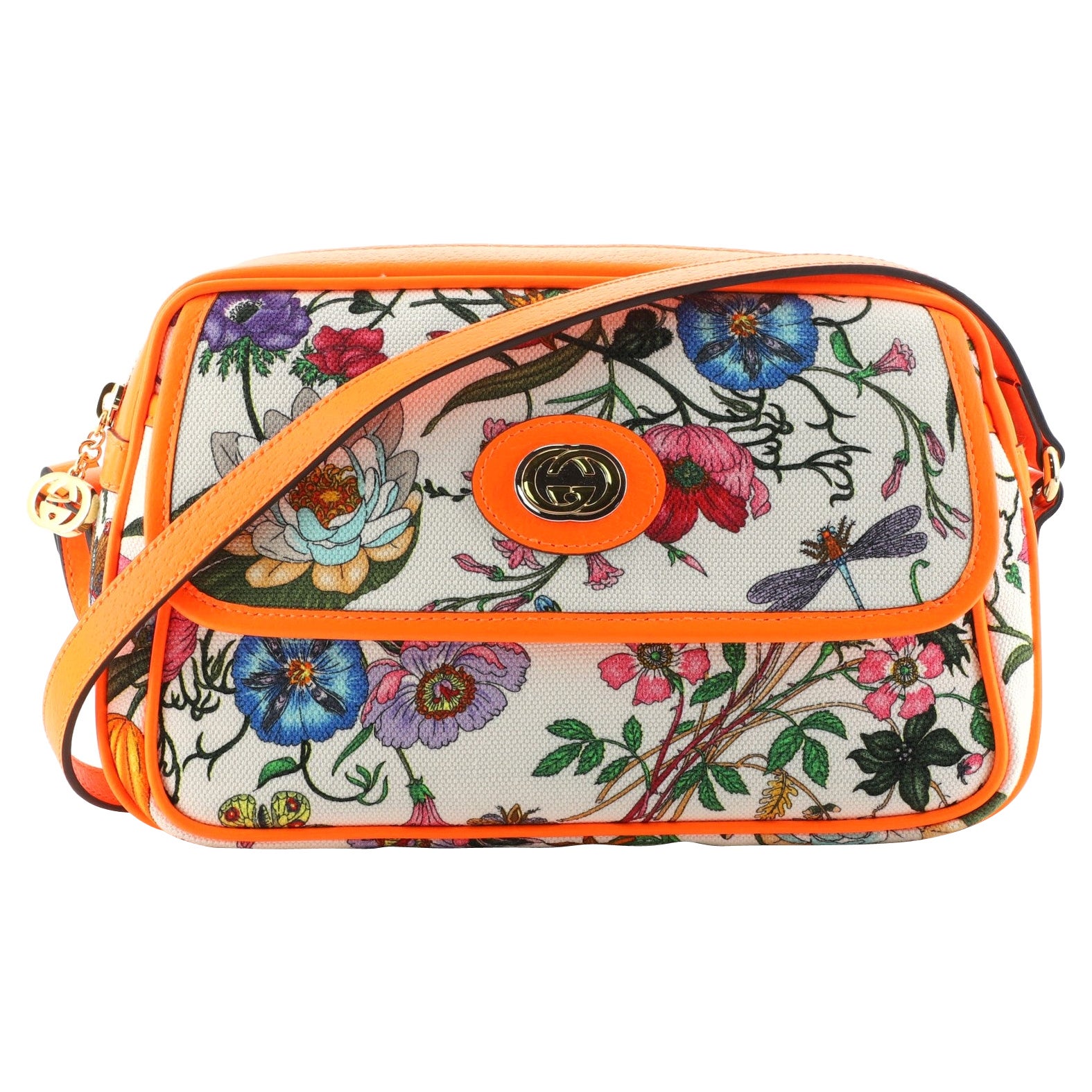 Gucci Shoulder Bag Flora Canvas Small