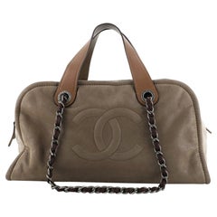 Chanel In the Mix Timeless Bowler Bag Iridescent Calfskin and Quilted Glazed