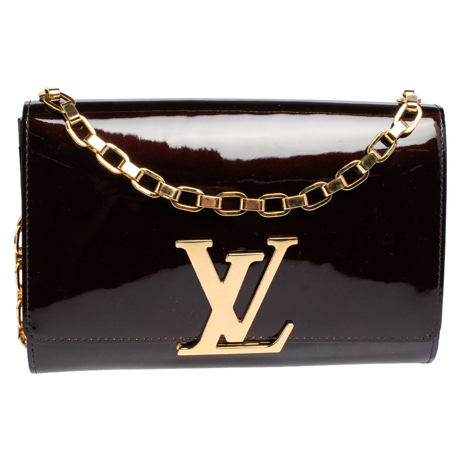 Louis Vuitton Amarante Vernis Leather Chain Louise GM Bag at 1stDibs