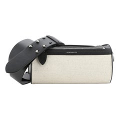 Burberry Barrel Crossbody Bag Canvas mit Leder Small