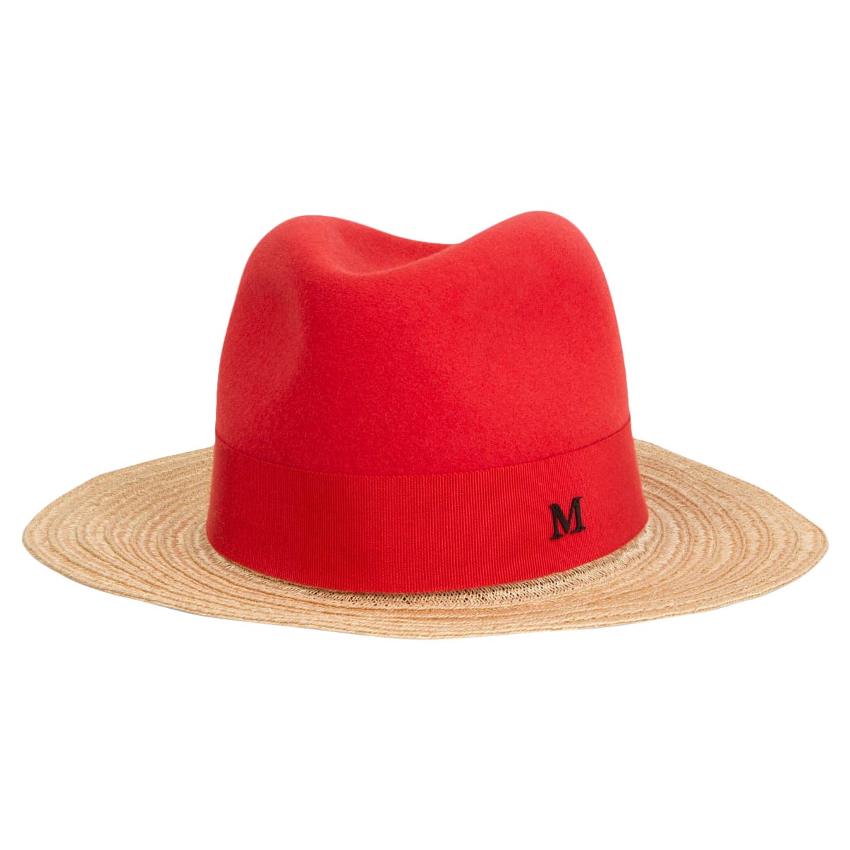Straw Fedora Hat S at 1stDibs