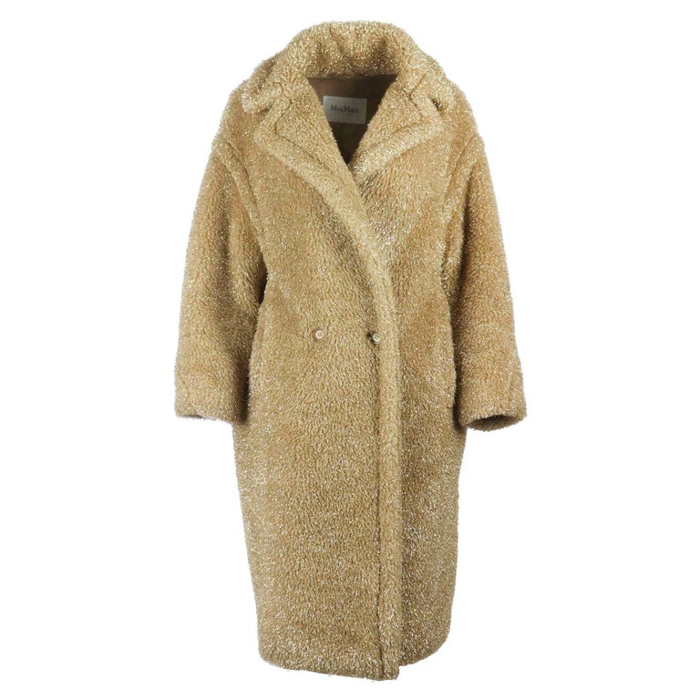 Teddy Bear Icon oversized camel hair and silk-blend coat