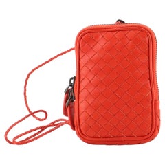 Bottega Veneta Lanyard Zip Pouch Intrecciato Nappa