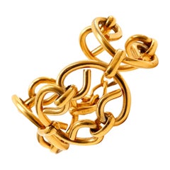 Chanel Gold Großes Gliederarmband