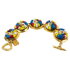 Alexis Lahellec Bracelet à maillons cabochons Niki de Saint Phalle