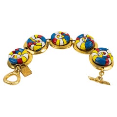 Alexis Lahellec Gliederarmband Niki de Saint Phalle Stil Cabochons