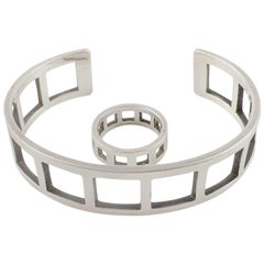 Gucci Silver Set (Bracelet and Ring) - 2000s