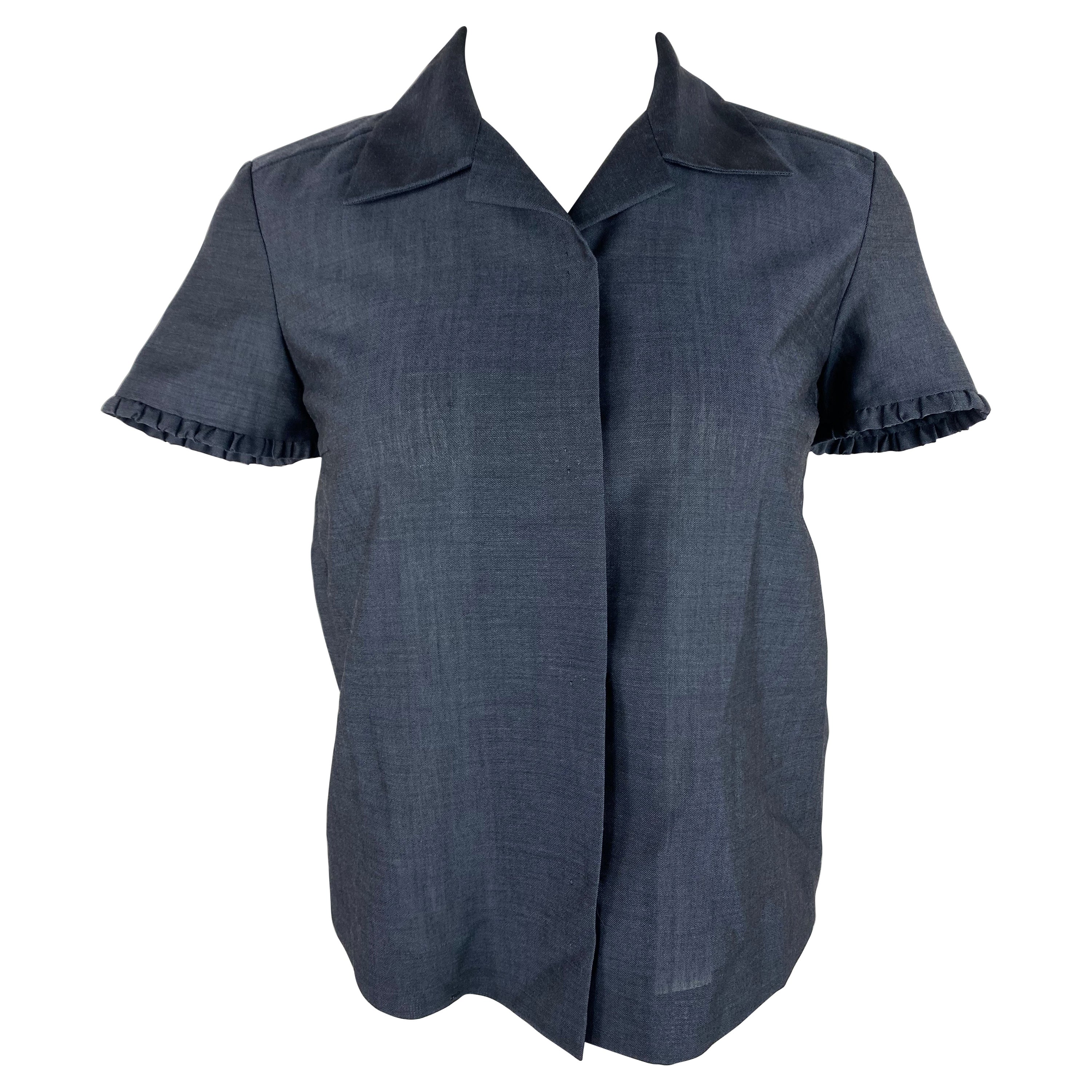 Marc Jacobs Navy Short Sleeves Shirt, Size 4