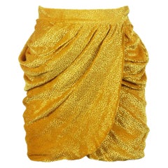 Dundas Drapierter Devoré Chiffon-Minirock mit Wickeleffekt