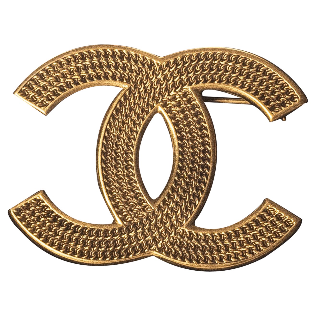 Chanel Gold CC Brooch 2018