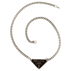 Prada Symbol Sliver Necklace