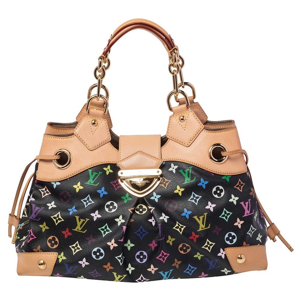 Louis Vuitton White Monogram Multicolour Ursula Tote Bag at 1stDibs