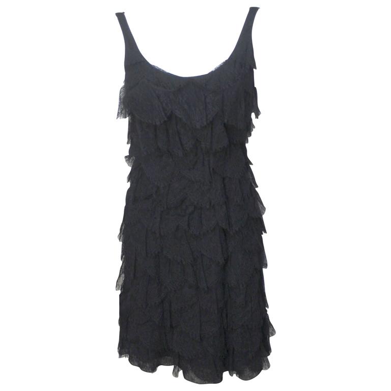 Rochas and Olivier Theyskens Lace Tiered Dress For Sale at 1stDibs