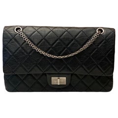 Chanel 2.55 Reissue Black Leather 227 Bag