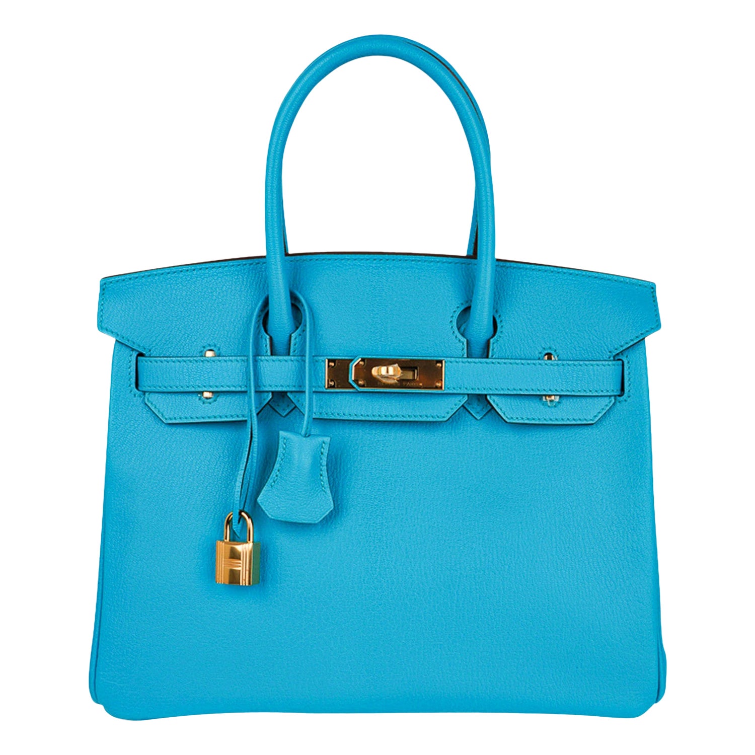 Bag of the Day: Birkin 30 HSS Blue Electric And Blue Atoll Epsom Gold  Hardware.