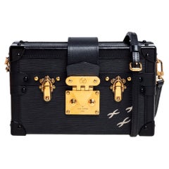 Louis Vuitton Black, Pattern Print EPI Malletage Petite Malle