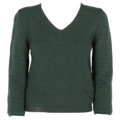 2000s Miu Miu green wool sweater