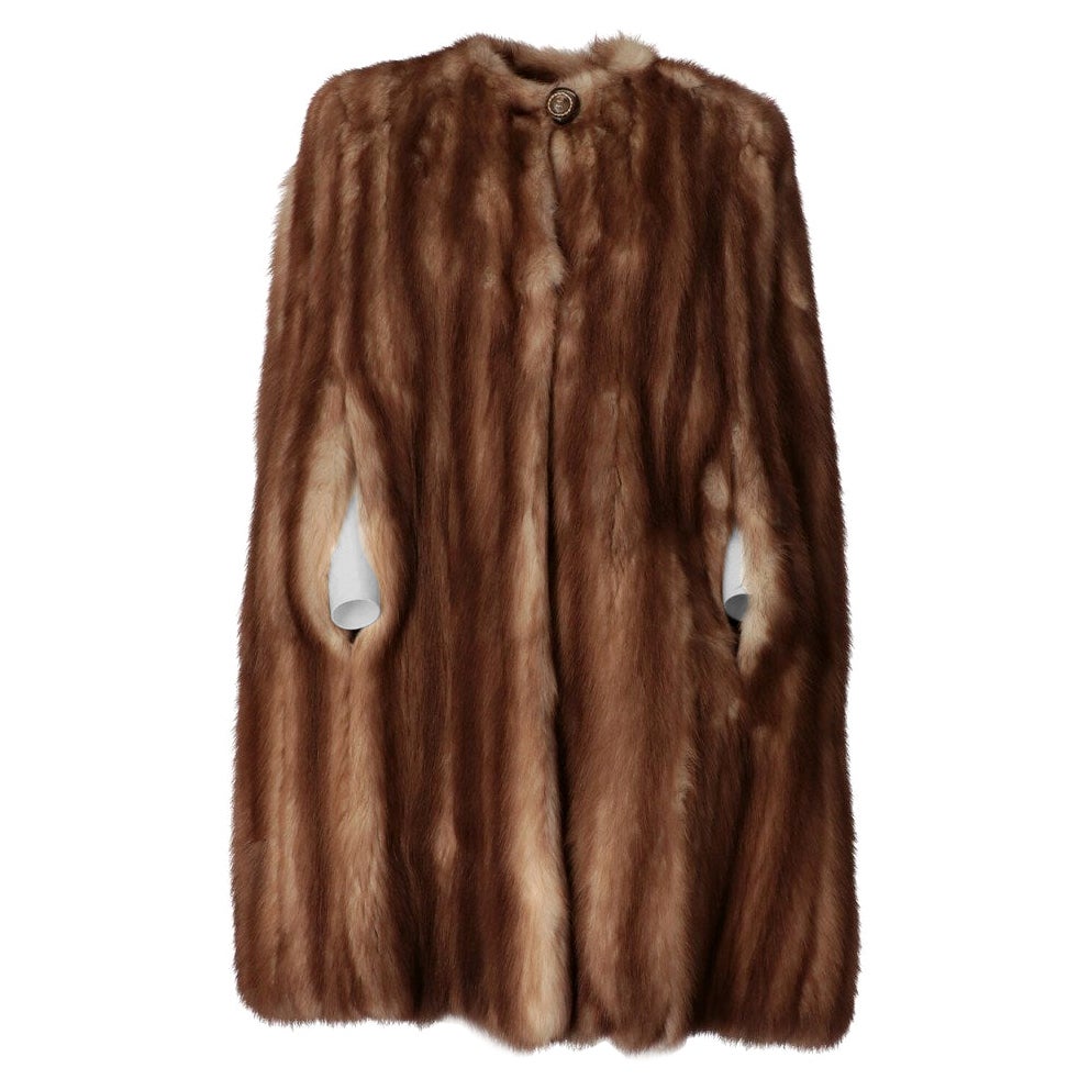 1980s A.N.G.E.L.O. Vintage Cult brown sable fur cape