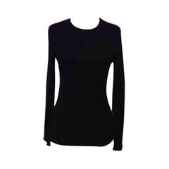 Louis Vuitton Uniform Black Rib Knit Sweater 