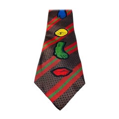Jean Paul Gaultier Vintage Men's Silk Lips Tie