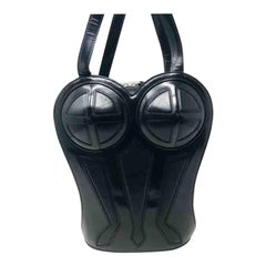 Jean Paul Gaultier Zaino Corsetto Bustier in Pelle Nera