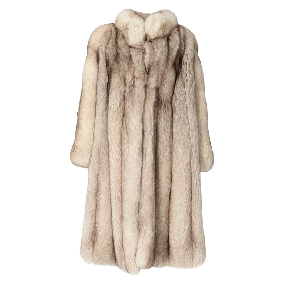 1980s Fendi silver fox fur coat
