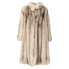 Vintage 1980s Fendi silver fox fur coat