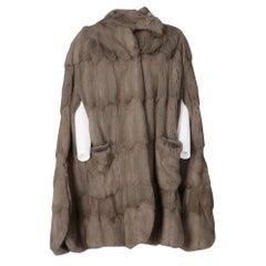 1970s A.N.G.E.L.O. Vintage Cult grey petit gris fur cape