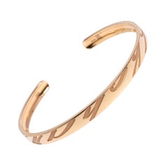 Chopard Chopardissimo 18K Rose Gold Open Cuff Bangle Bracelet